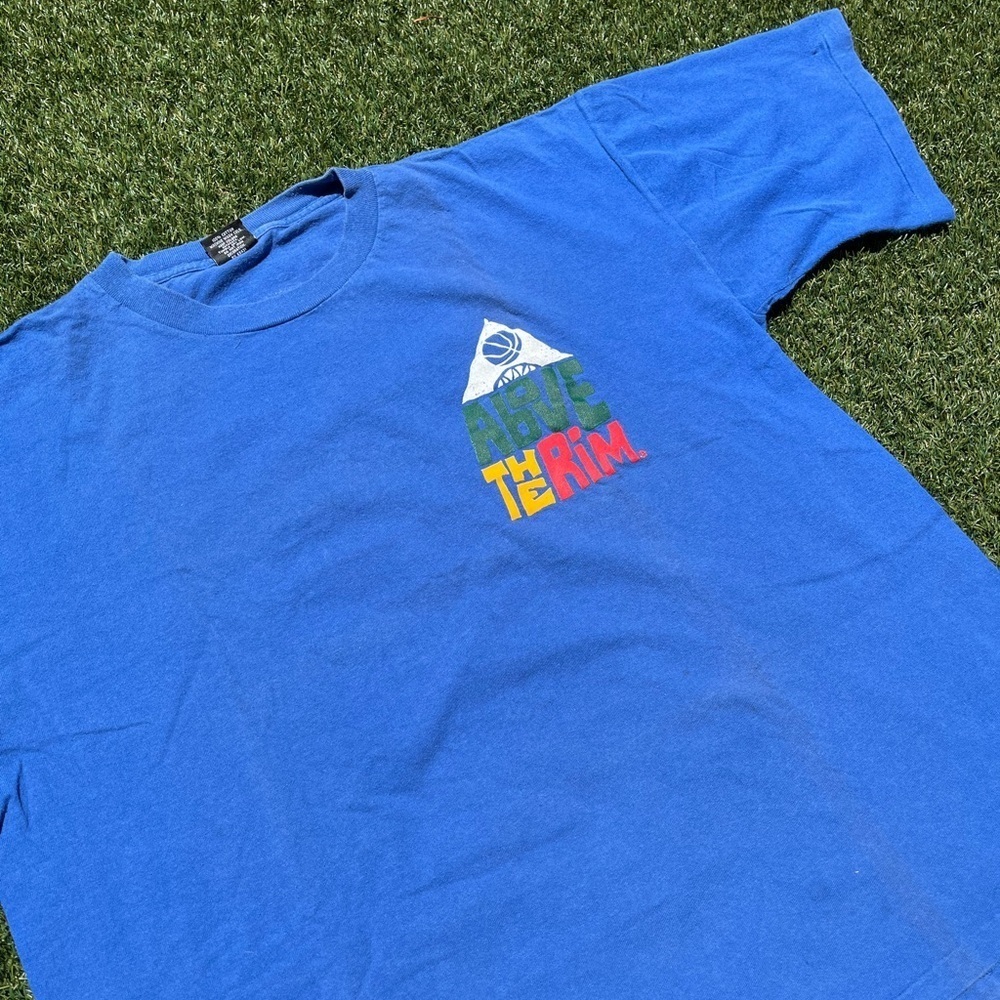VTG 90’s Above The Rim Basketball Blue Tee - Picture 5 of 6